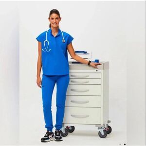 Figs Rafaela NWT Scrub Top, Royal Blue, Women’s XL